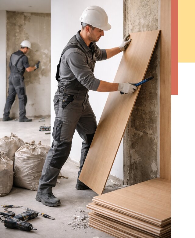 Демонтаж стеновых панелей в Тихвине от 3825 руб. за м² быстро и недорого | ОТДЕЛОЧНИК-Тхв