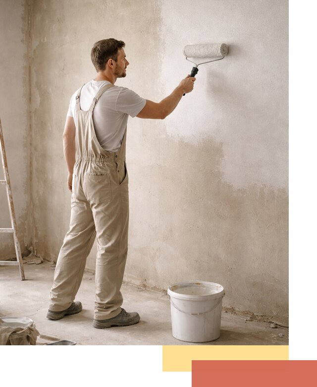 Грунтовка стен под отделку в Тихвине профессиональным раствором