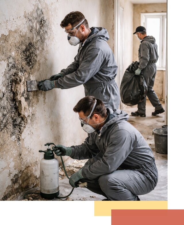 Удаление плесени со стен профессионально в Тихвине