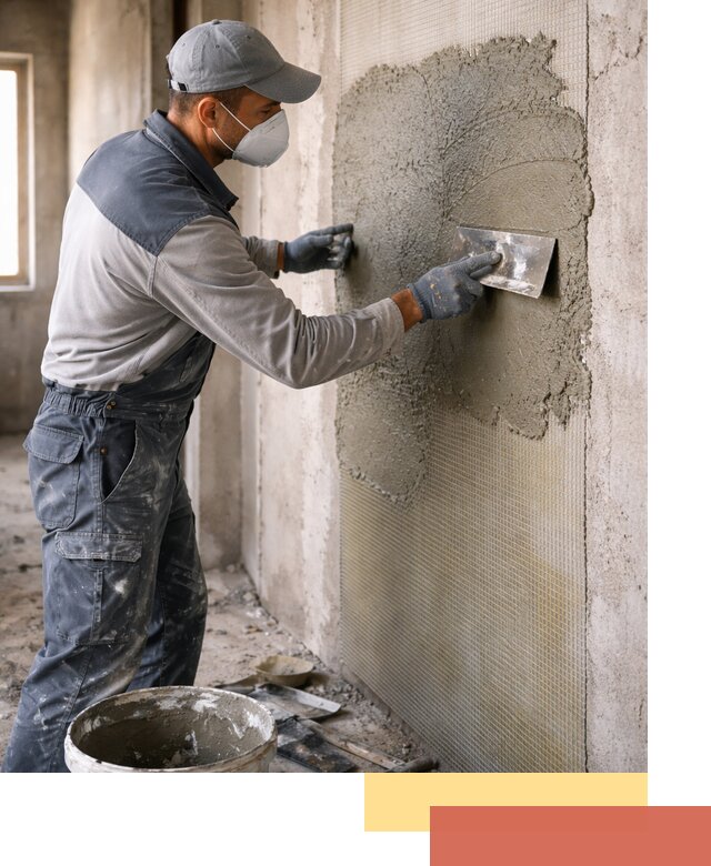 Штукатурка стен по сетке в Тихвине под ключ качественно и быстро