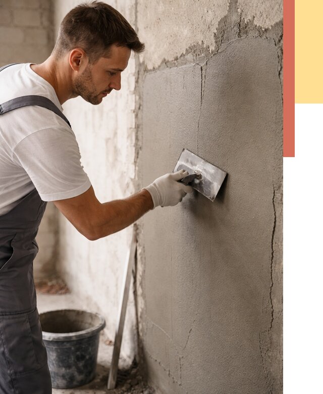 Штукатурка стен под плитку в Тихвине от 4590 руб./м2 — выравнивание под плитку | ОТДЕЛОЧНИК-Тхв