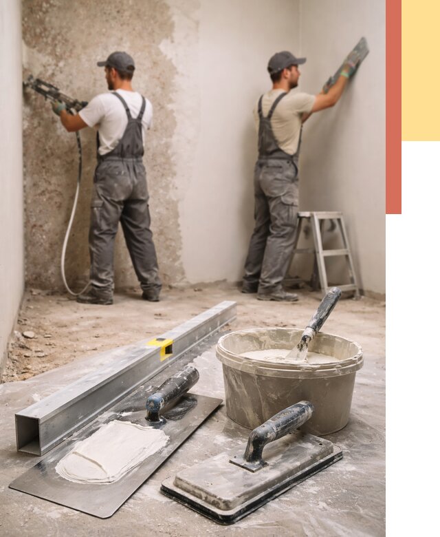 Штукатурка стен под обои в Тихвине от 4918 руб./м2 — выравнивание под обои | ОТДЕЛОЧНИК-Тхв