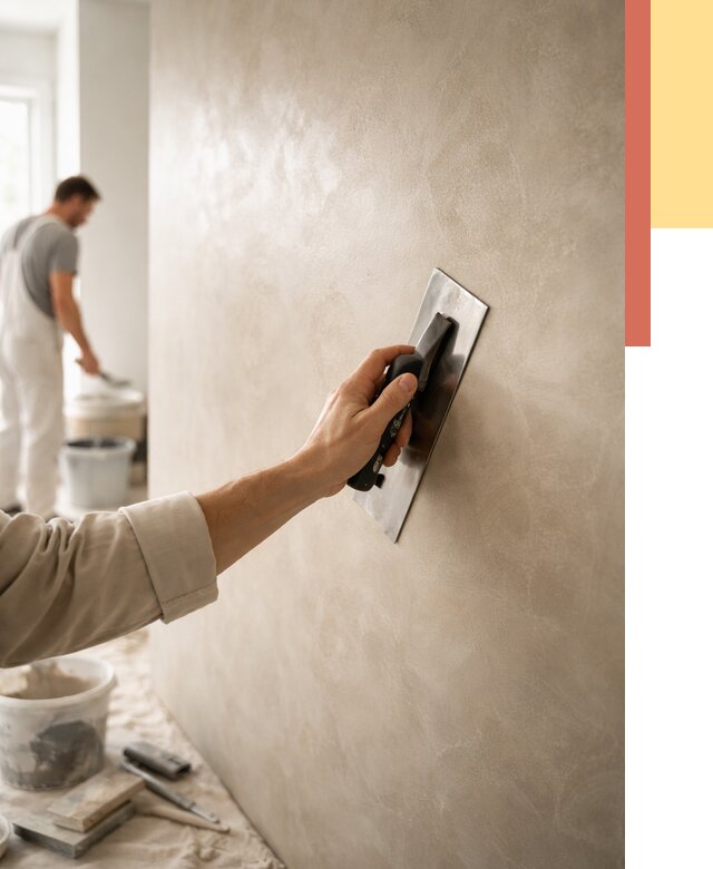 Венецианская штукатурка в Тихвине от 3825 руб/м² — нанесение стен под ключ | ОТДЕЛОЧНИК-Тхв