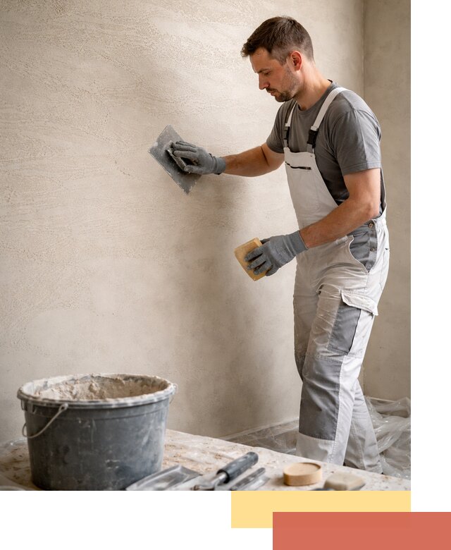 Декоративная штукатурка травертин в Тихвине для стен и потолков