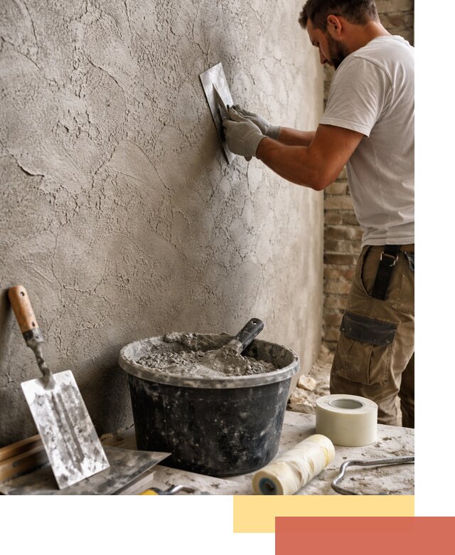 Декоративная штукатурка лофт в Тихвине — отделка стен и потолков