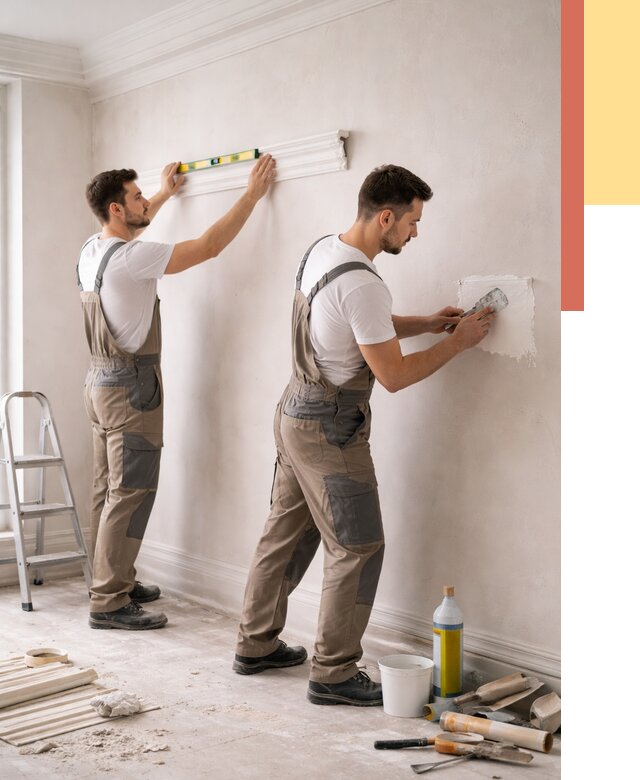 Монтаж лепнины на стены в Тихвине от 4918 руб. — недорого, быстро | ОТДЕЛОЧНИК-Тхв