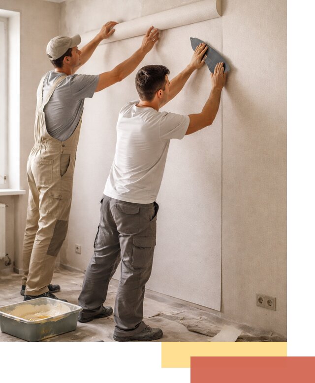 Поклейка виниловых обоев в Тихвине профессионально и качественно