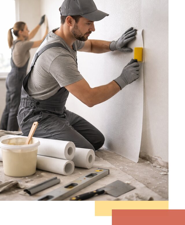 Поклейка стеклообоев профессионально в Тихвине