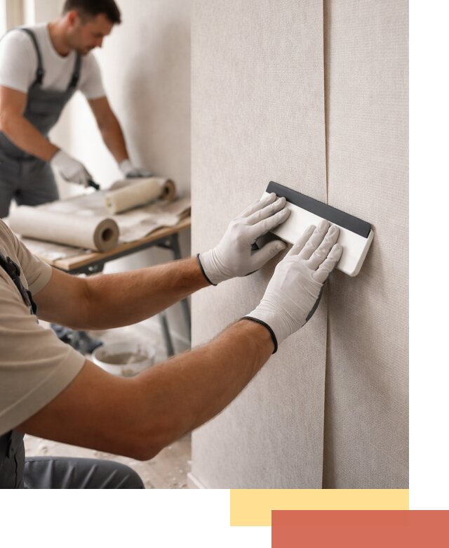 Поклейка обоев под покраску в Тихвине профессионально и быстро