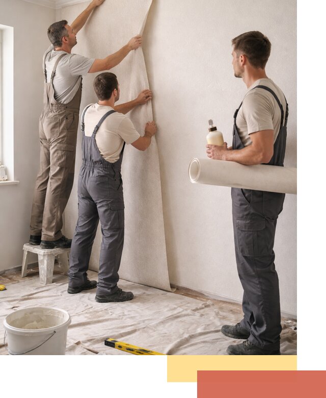 Оклейка стен обоями в Тихвине — качественно и профессионально