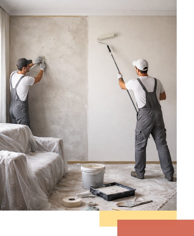 Покраска стен антивандальной краской в Тихвине