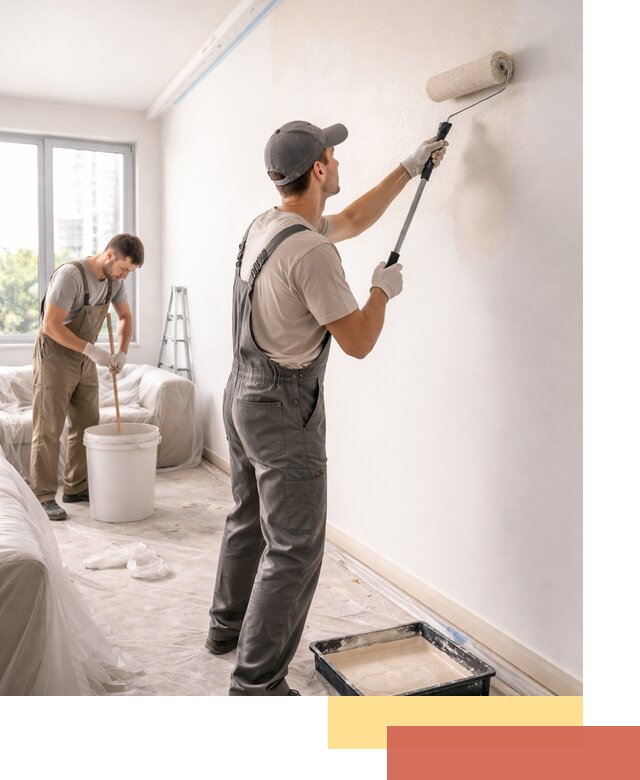 Покраска стен в офисе в Тихвине — быстрый и качественный ремонт