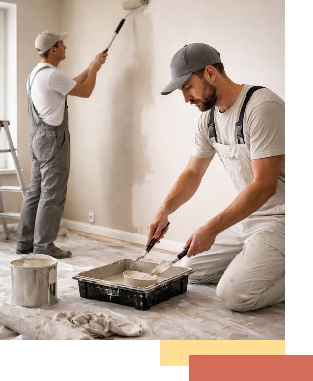 Покраска стен в квартире в Тихвине — профессионально и аккуратно