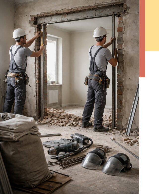 Расширение дверного проема в Тихвине от 13660 руб. под ключ | ОТДЕЛОЧНИК-Тхв