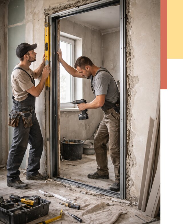 Закладка дверного проема в Тихвине от 3825 руб. — быстро и недорого | ОТДЕЛОЧНИК-Тхв