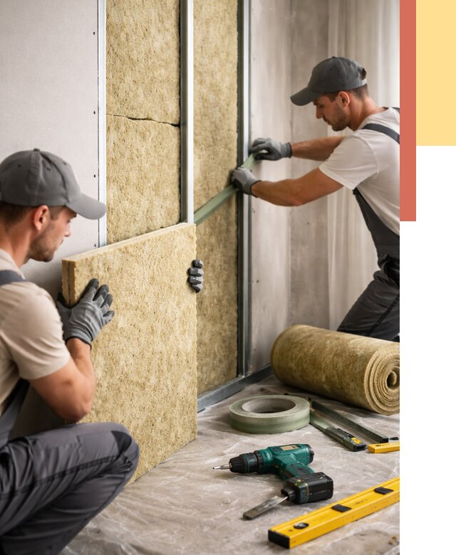 Шумоизоляция стен в Тихвине под ключ от 2022 руб. | ОТДЕЛОЧНИК-Тхв