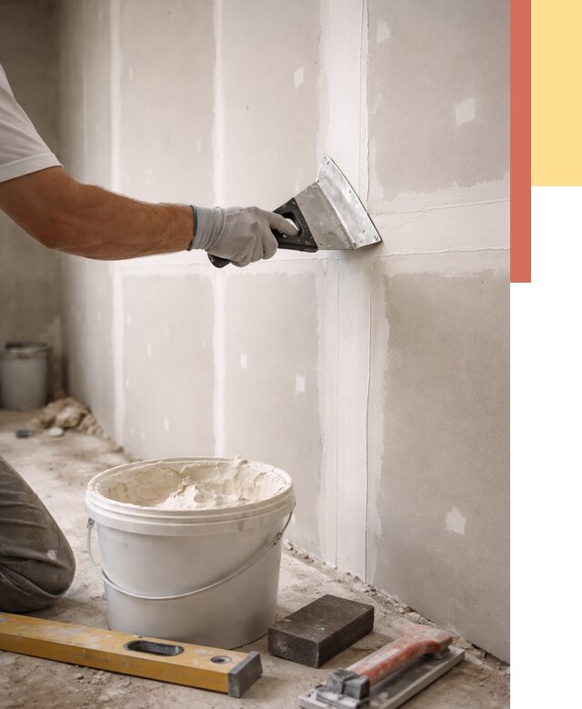 Шпаклевка перегородок из гипсокартона в Тихвине от 2732 руб. — услуги ОТДЕЛОЧНИК-Тхв