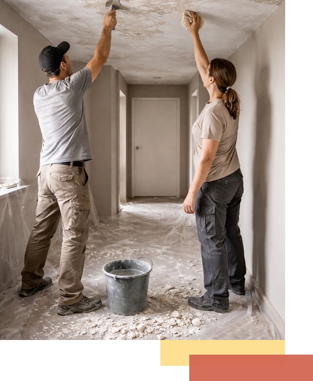 Удаление побелки с потолка в Тихвине — быстро и аккуратно