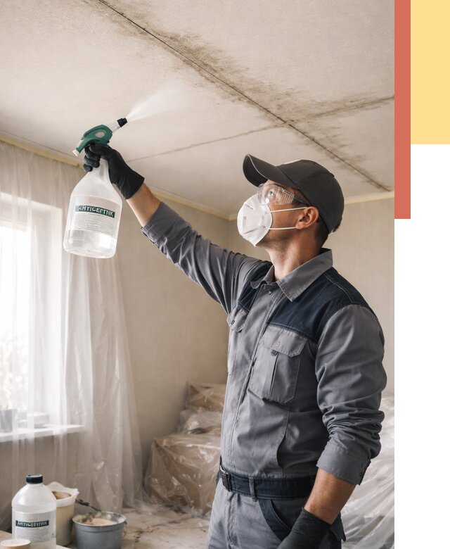 Антисептическая обработка потолка в Тихвине от 2732 руб. | ОТДЕЛОЧНИК-Тхв