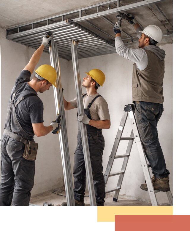 Монтаж реечного потолка под ключ в Тихвине