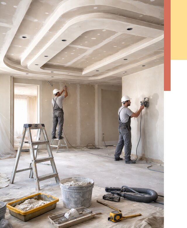 Многоуровневый потолок из гипсокартона в Тихвине от 820 руб. под ключ | ОТДЕЛОЧНИК-Тхв