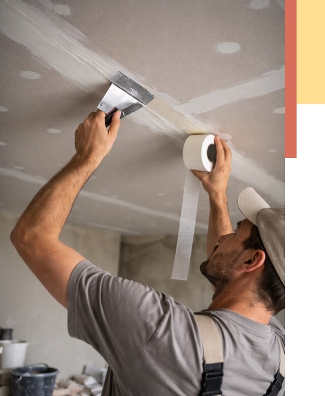 Обработка швов потолка ГКЛ в Тихвине от 8196 руб. под ключ | ОТДЕЛОЧНИК-Тхв