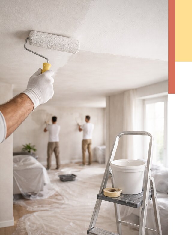 Покраска потолка акриловой краской в Тихвине от 2732 руб. | ОТДЕЛОЧНИК-Тхв