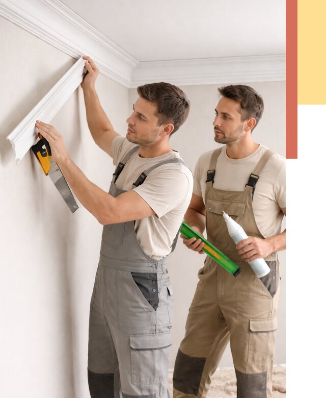 Монтаж потолочного плинтуса в Тихвине от 2513 руб. — быстро и недорого | ОТДЕЛОЧНИК-Тхв
