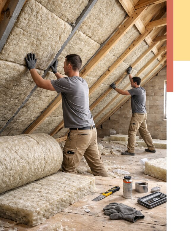 Утепление потолка минватой в Тихвине от 1585 руб. — быстро и недорого | ОТДЕЛОЧНИК-Тхв