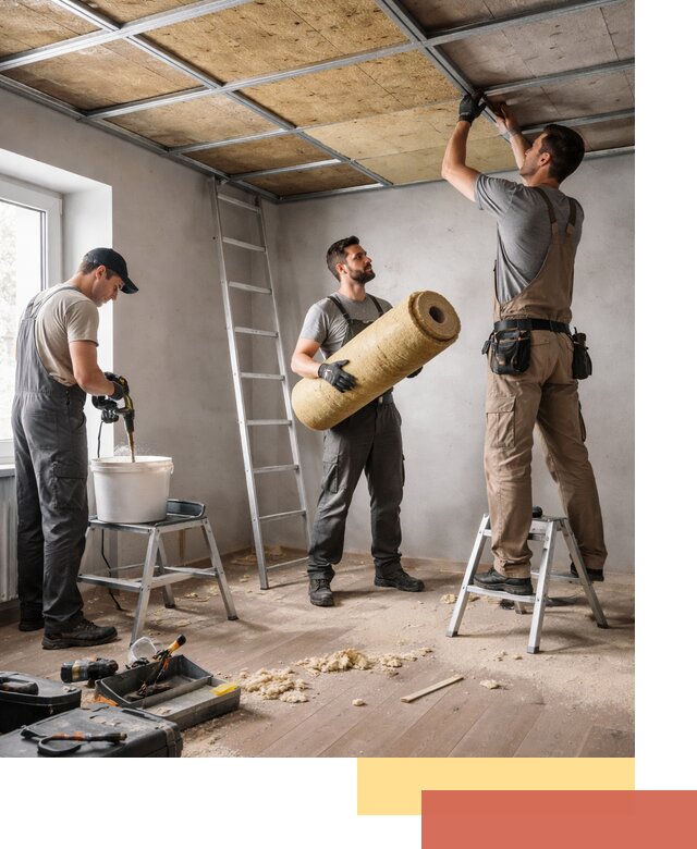 Шумоизоляция потолка в Тихвине: профессиональный монтаж и отделка